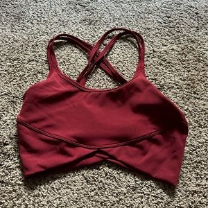 Crop shop boutique sports bra
